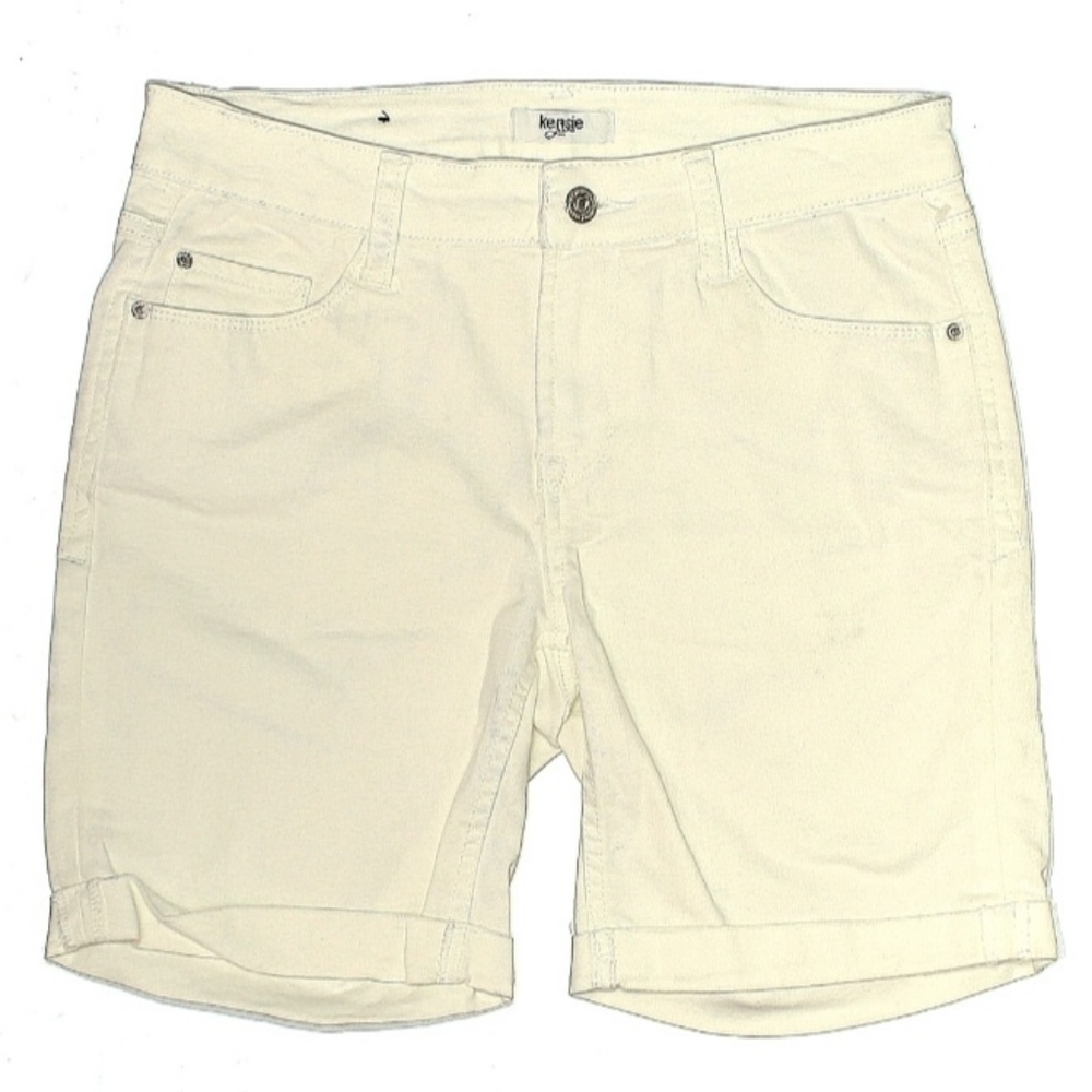 Kensie Jeans White Denim Jean Shorts Women's 2 Basic Simple Neutral Everyday EUC